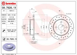 Brembo Remschijven 08.7626.1X