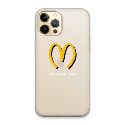 I'm lovin' you: iPhone 13 Pro Max Transparant Hoesje