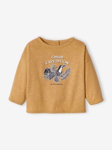 Baby-T-shirt jungle lange mouwen brons