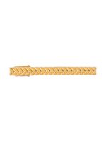 Lanvin herringbone-pattern tie clip - Or