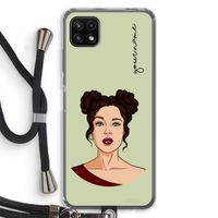 Pop-Art Creator: Samsung Galaxy A22 5G Transparant Hoesje met koord