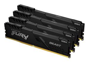 Kingston FURY Beast Werkgeheugenset voor PC DDR4 32 GB 4 x 8 GB 2666 MHz 288-pins DIMM CL16 KF426C16BBK4/32