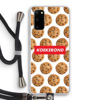 Koekerond: Samsung Galaxy S20 Transparant Hoesje met koord