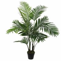 Mica Decorations grote Palm kunstplant - groen - H110 x D90 cm   -
