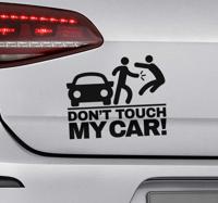 Auto sticker don't touch my car - thumbnail