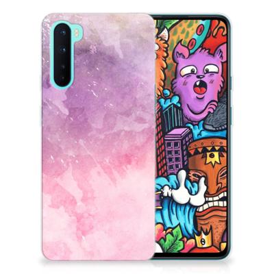 Smartphone hoesje OnePlus Nord Pink Purple Paint