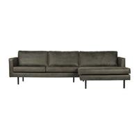 BePureHome Rodeo Chaise Longue Rechts - Eco-leder - Army - thumbnail