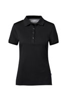 Hakro 214 COTTON TEC® Women's polo shirt - Black - L - thumbnail