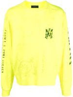 AMIRI sweat à logo Army Stencil - Jaune