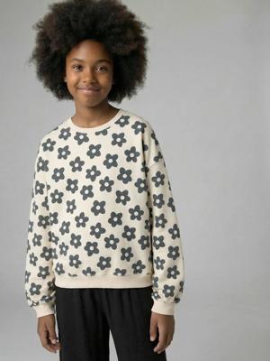 Sweater met wijde pasvorm vanille