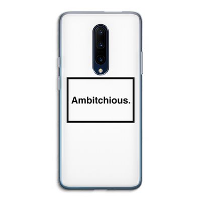 Ambitchious: OnePlus 7 Pro Transparant Hoesje