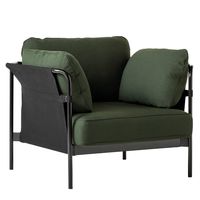 HAY Can Fauteuil - Groen Steelcut / Zwart Frame / Zwart Canvas - thumbnail