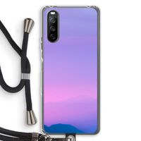 Sunset pastel: Sony Sony Xperia 10 III Transparant Hoesje met koord