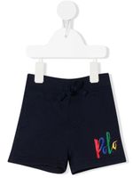 POLO RALPH LAUREN KIDS short à logo imprimé - Bleu POLO RALPH LAUREN KIDS short à logo imprimé - Bleu