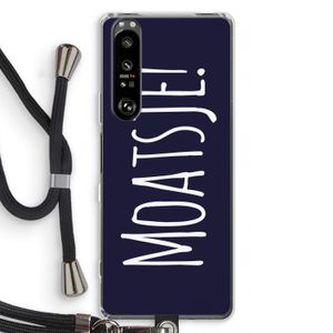 Moatsje!: Sony Xperia 1 III Transparant Hoesje met koord