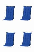 Kussen mona niedrig Basic kobalt (4 stuks) Madison - Madison