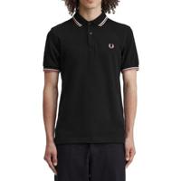Fred Perry - Twin Tipped Poloshirt - Black/ Ecru/ Dusty Rose Pink