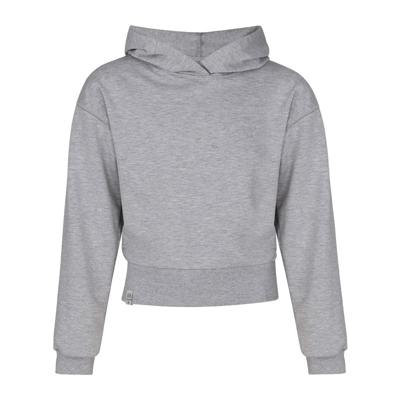 KIEstone winter hoodie meisjes - licht grijs - Vaya