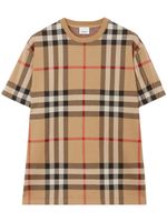 Burberry t-shirt en coton à motif en jacquard - Tons neutres - thumbnail