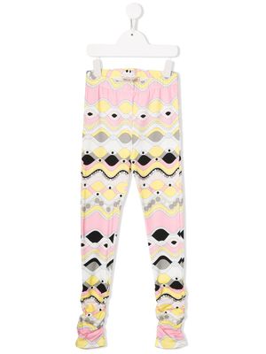 PUCCI Junior legging imprimé - Blanc