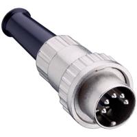 Lumberg 0132 08-1 DIN-connector Stekker, recht Aantal polen: 8 Zilver 1 stuk(s)