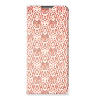 Motorola Moto G22 | Hoesje met Magneet | Pattern Orange Motorola Moto G22 | Hoesje met Magneet | Pattern Orange