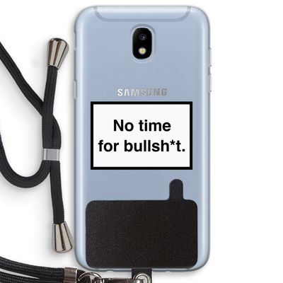 No time: Samsung Galaxy J5 (2017) Transparant Hoesje met koord