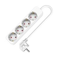 4-voudige Stekkerdoos zonder Schakelaar TM Electron TMUAD504 Wit 3680 W (1,5 m) (4 Stuks)