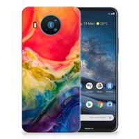 Smartphone hoesje Nokia 8.3 Watercolor Dark