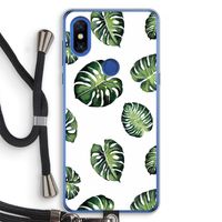 Tropische bladeren: Xiaomi Mi Mix 3 Transparant Hoesje met koord