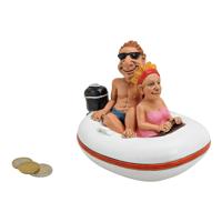 Spaarpot opblaasboot van poly, B16 x D11 x H12 cm Spaarpot opblaasboot van poly, B16 x D11 x H12 cm
