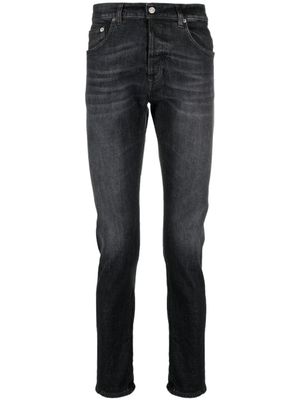 DONDUP jean skinny à effet usé - Noir