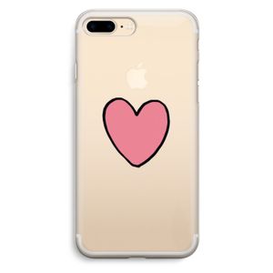Hartje: iPhone 7 Plus Transparant Hoesje