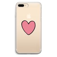 Hartje: iPhone 7 Plus Transparant Hoesje