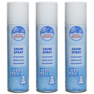 3x Sneeuwspray/spuitsneeuw bussen 150 ml