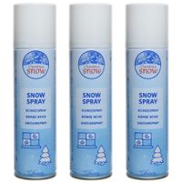 3x Sneeuwspray/spuitsneeuw bussen 150 ml