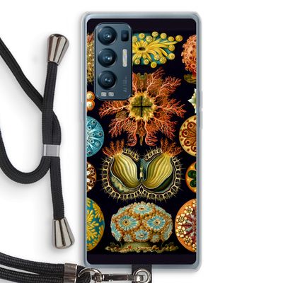 Haeckel Ascidiae: Oppo Find X3 Neo Transparant Hoesje met koord