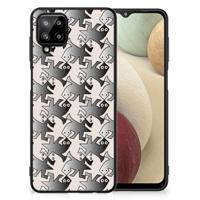 Samsung Galaxy A12 Dierenprint Telefoonhoesje Salamander Grey