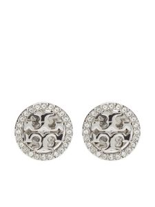 Tory Burch puces d'oreilles Miller serties de cristaux - Argent