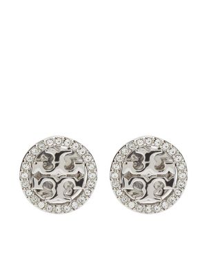 Tory Burch puces d'oreilles Miller serties de cristaux - Argent
