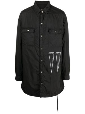 Rick Owens DRKSHDW surchemise à coupe mi-longue - Noir