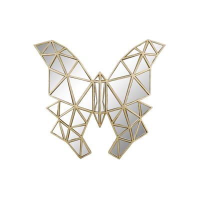 Decoratieve figuren DKD Home Decor 29,5 x 4 x 28,5 cm Gouden Vlinder