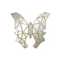 Decoratieve figuren DKD Home Decor 29,5 x 4 x 28,5 cm Gouden Vlinder