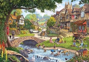 Legpuzzel Summer Village Stream 1000 stukjes