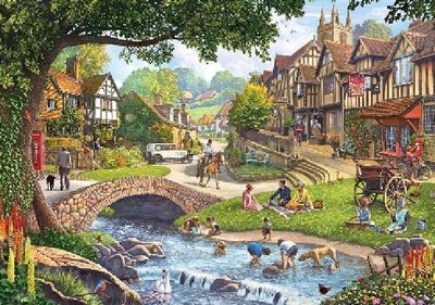 Legpuzzel Summer Village Stream 1000 stukjes