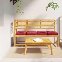 Palletkussen voor zitting 4 pcs Wijnrood 40 x 40 x 8 cm
