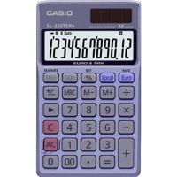 Casio SL-320TER+ Zakrekenmachine Blauw Aantal displayposities: 12 werkt op zonne-energie, werkt op batterijen (b x h x d) 70 x 118.5 x 8 mm