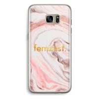 Feminist: Samsung Galaxy S7 Edge Transparant Hoesje - thumbnail