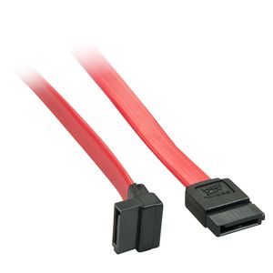 Lindy 33351 SATA-kabel 0,5 m Zwart, Rood SATA 7-pin