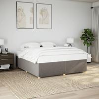 Bedframe zonder matras stof taupe 180x200 cm